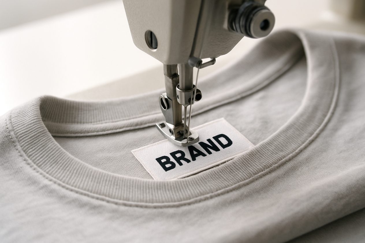 Iron-on custom clothing labels